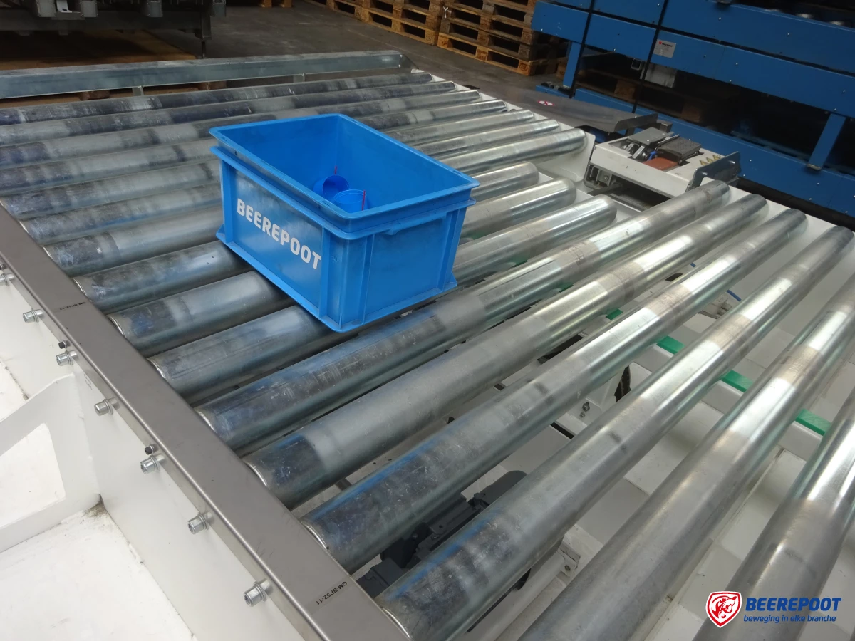 Roterende rollenbaanwissel